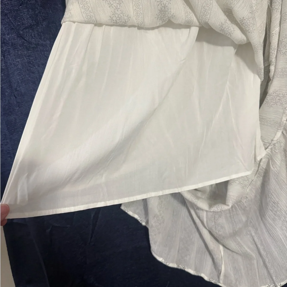 White Tie Maxi dress with slip - Picture 4 of 7